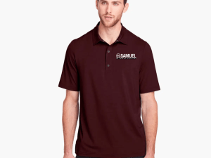Men's Stretch Performance Polo - Burgundy (Denver Office)