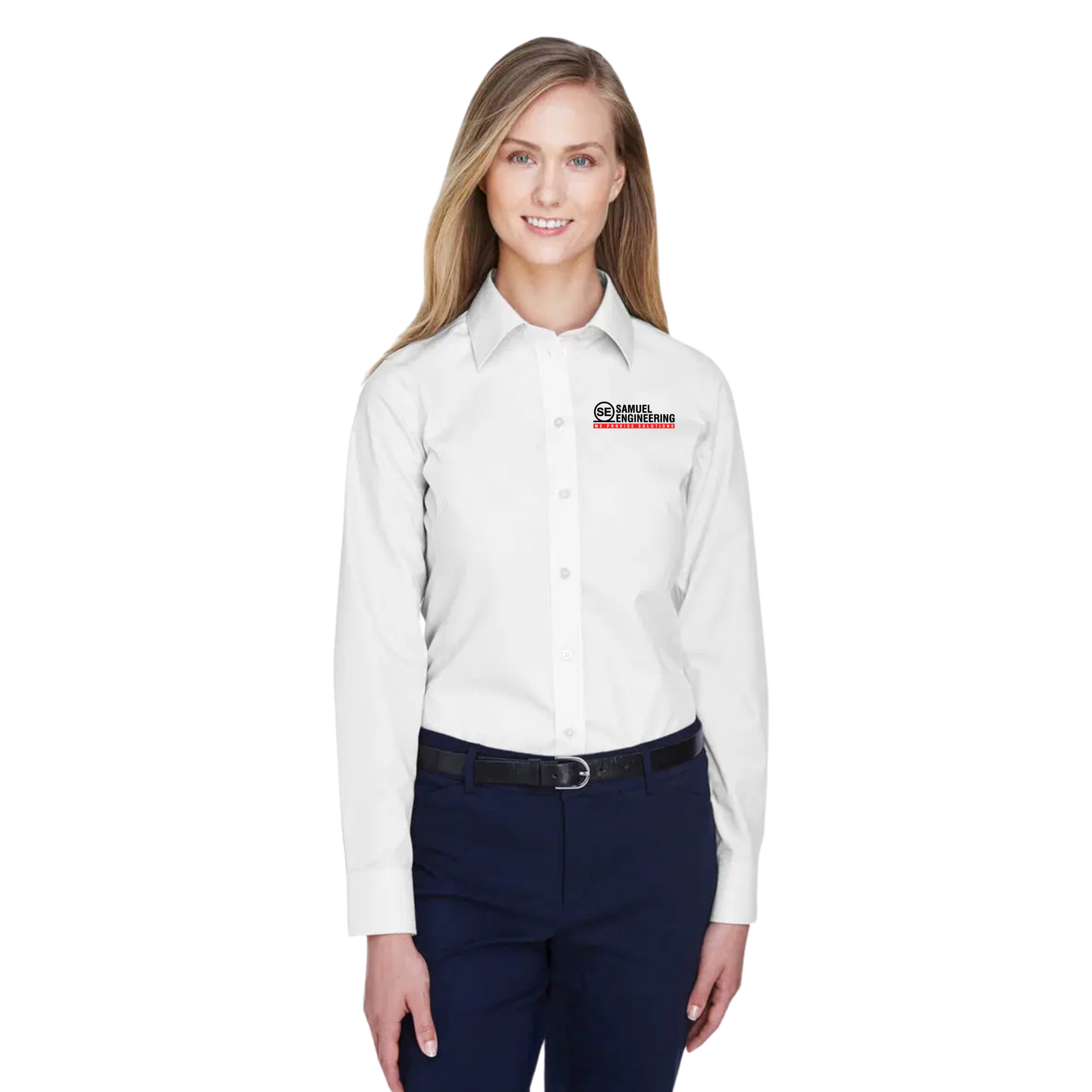 Samuel Engineering Women's Button-Up Collared Shirt (Denver Office)